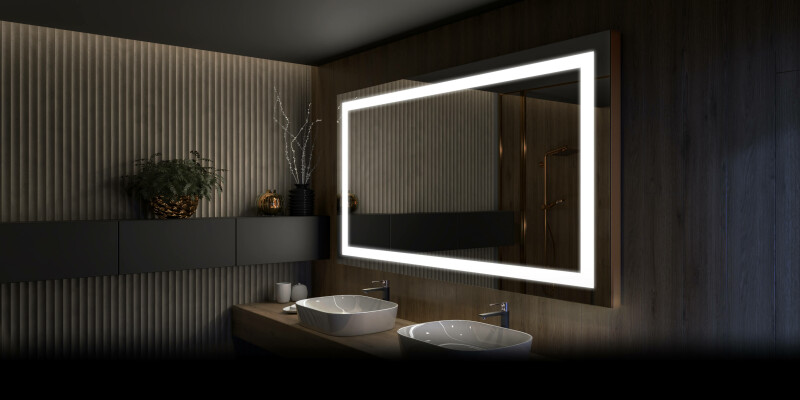 Artforma - Smart LED Illuminated Mirror Cabinet - L27 Sarah 100 x 72cm